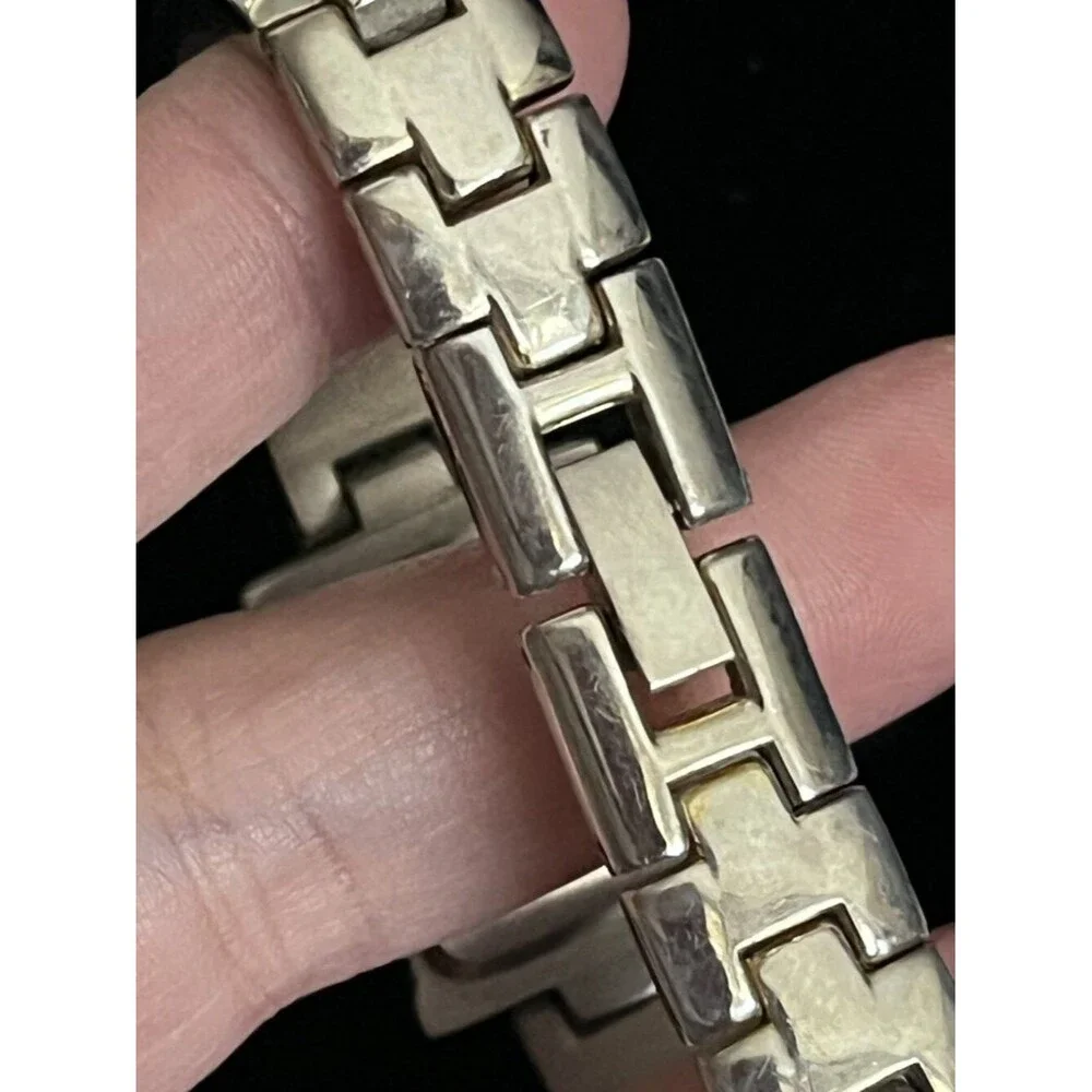 Rumours Silver Tank Watch Gold Roman New Battery Bangle